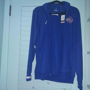NWT royal blue Adidas basketball tracksuit jacket size medium